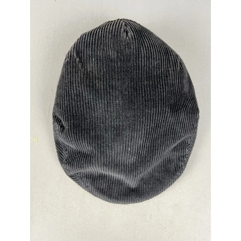 Vintage Kangol Men's Black & Dark Gray Hat Corduroy Made In UK - Size Medium
